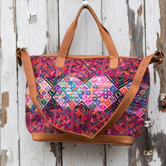 Handbags - G+D huipil textile overnight bag NOT nena and co